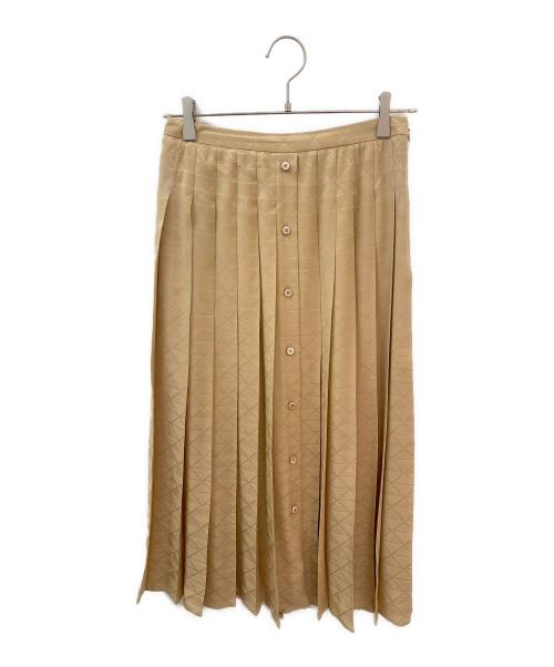PRADA（プラダ）PRADA (プラダ) シルクスカート ベージュ サイズ:40の古着・服飾アイテム