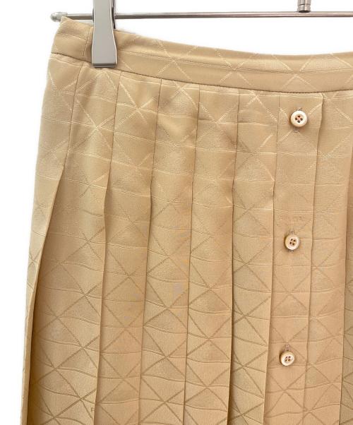 PRADA（プラダ）PRADA (プラダ) シルクスカート ベージュ サイズ:40の古着・服飾アイテム