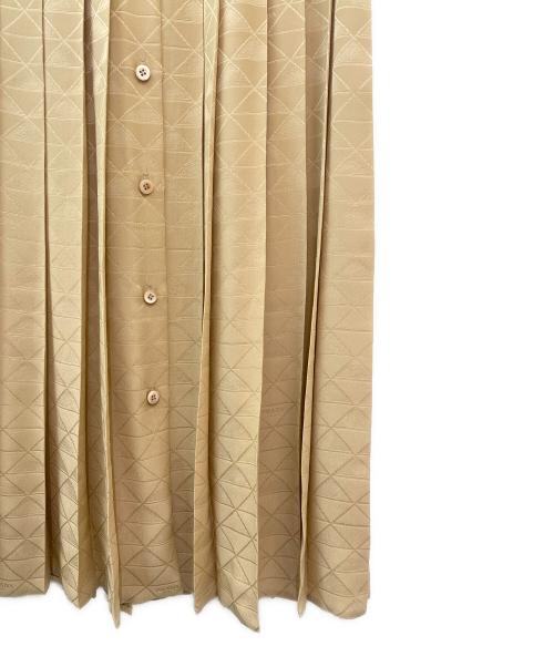 PRADA（プラダ）PRADA (プラダ) シルクスカート ベージュ サイズ:40の古着・服飾アイテム