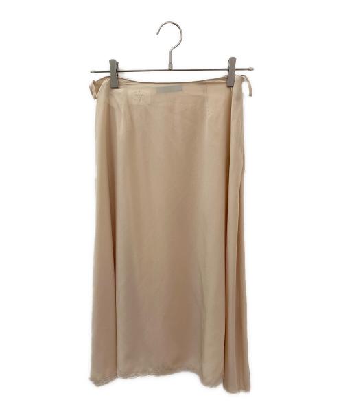 PRADA（プラダ）PRADA (プラダ) シルクスカート ベージュ サイズ:40の古着・服飾アイテム