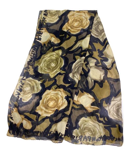 LOUIS VUITTON（ルイ ヴィトン）LOUIS VUITTON (ルイ ヴィトン) 総柄シルクストール カーキの古着・服飾アイテム