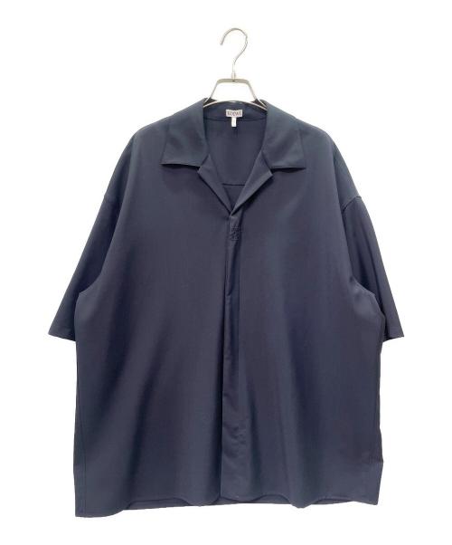 LOEWE（ロエベ）LOEWE (ロエベ) SHORT SLEEVE SHIRT ネイビー サイズ:39の古着・服飾アイテム