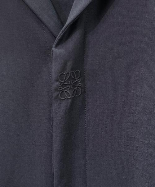 LOEWE（ロエベ）LOEWE (ロエベ) SHORT SLEEVE SHIRT ネイビー サイズ:39の古着・服飾アイテム