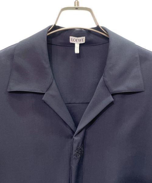 LOEWE（ロエベ）LOEWE (ロエベ) SHORT SLEEVE SHIRT ネイビー サイズ:39の古着・服飾アイテム