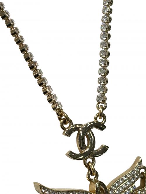 CHANEL（シャネル）CHANEL (シャネル) パンプスモチーフ ビジューネックレスの古着・服飾アイテム