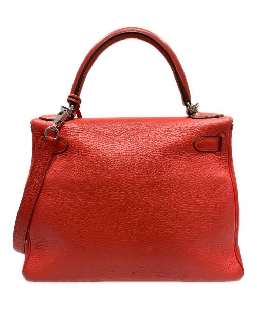 HERMES（エルメス）HERMES (エルメス) ケリー28 内縫い/シルバー金具/トリヨンクレマンス/☐P刻印 ブーゲンビリア サイズ:28の古着・服飾アイテム