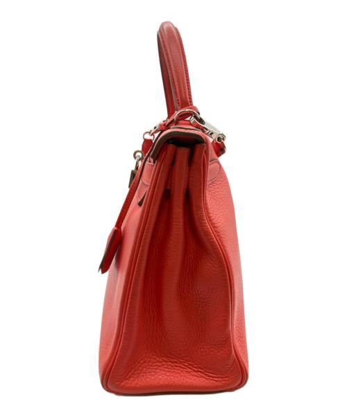 HERMES（エルメス）HERMES (エルメス) ケリー28 内縫い/シルバー金具/トリヨンクレマンス/☐P刻印 ブーゲンビリア サイズ:28の古着・服飾アイテム