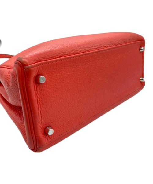 HERMES（エルメス）HERMES (エルメス) ケリー28 内縫い/シルバー金具/トリヨンクレマンス/☐P刻印 ブーゲンビリア サイズ:28の古着・服飾アイテム