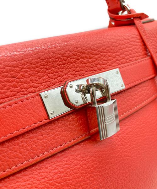 HERMES（エルメス）HERMES (エルメス) ケリー28 内縫い/シルバー金具/トリヨンクレマンス/☐P刻印 ブーゲンビリア サイズ:28の古着・服飾アイテム