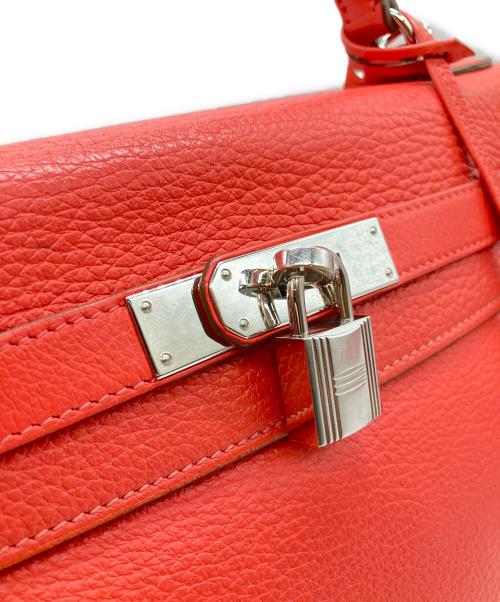 HERMES（エルメス）HERMES (エルメス) ケリー28 内縫い/シルバー金具/トリヨンクレマンス/☐P刻印 ブーゲンビリア サイズ:28の古着・服飾アイテム