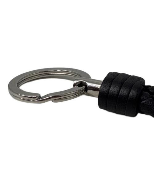 BOTTEGA VENETA（ボッテガベネタ）BOTTEGA VENETA (ボッテガベネタ) イントレチャートキーリング ブラックの古着・服飾アイテム