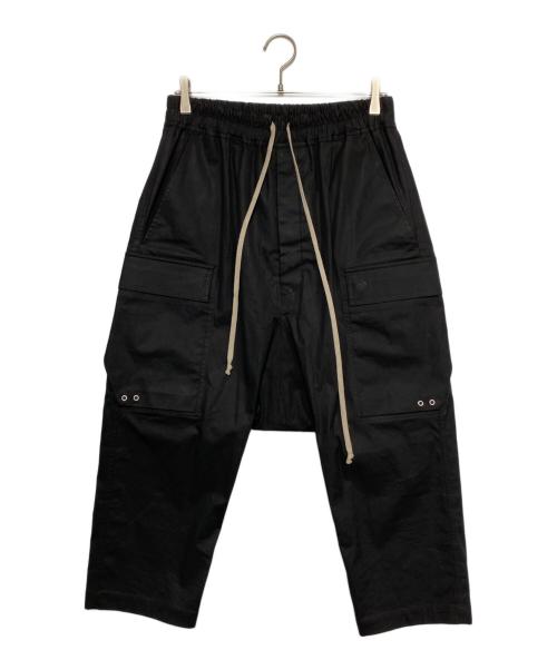 RICK OWENS（リックオウエンス）RICK OWENS (リックオウエンス) ドロップドクロッチカーゴパンツ ブラック サイズ:48の古着・服飾アイテム