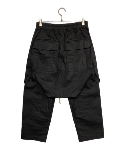 RICK OWENS（リックオウエンス）RICK OWENS (リックオウエンス) ドロップドクロッチカーゴパンツ ブラック サイズ:48の古着・服飾アイテム