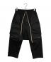 RICK OWENS（リックオウエンス）の古着「ドロップドクロッチカーゴパンツ」｜ブラック