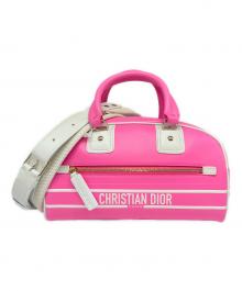 Christian Dior（クリスチャン ディオール）の古着「ヴァイブ スモール ボウリング バッグ 」｜ショッキングピンク