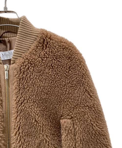 MaxMara（マックスマーラ）MaxMara (マックスマーラ) テディベア ポンチョ キャメル サイズ:Sの古着・服飾アイテム