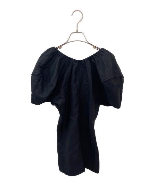 CELINE（セリーヌ）CELINE (セリーヌ) パフスリーブブラウス ブラック サイズ:34の古着・服飾アイテム