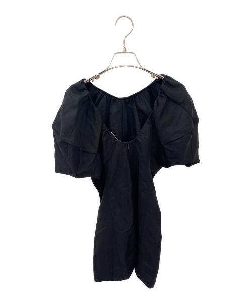 CELINE（セリーヌ）CELINE (セリーヌ) パフスリーブブラウス ブラック サイズ:34の古着・服飾アイテム