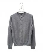 DRAWERドゥロワー）の古着「カシミヤニットカーディガン」｜ライトグレー