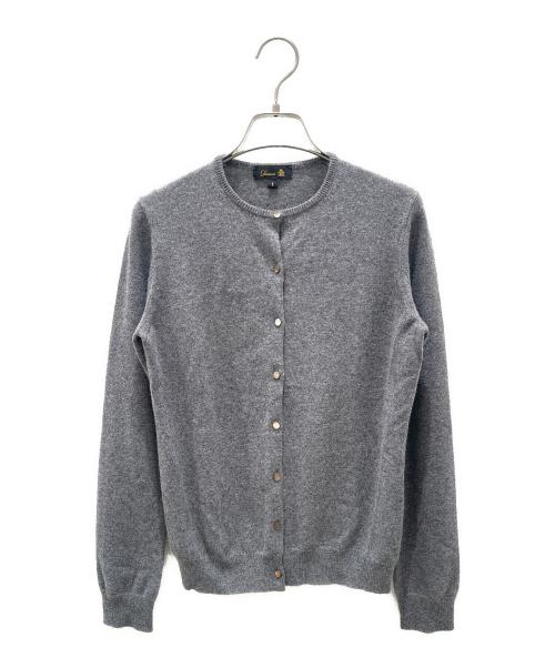 DRAWER（ドゥロワー）DRAWER (ドゥロワー) カシミヤニットカーディガン ライトグレー サイズ:1の古着・服飾アイテム