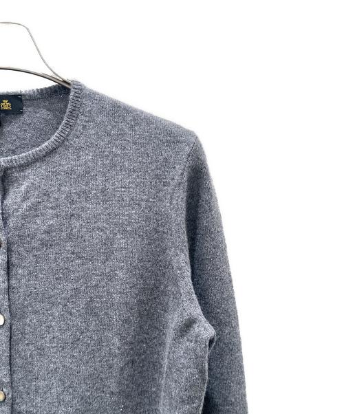 DRAWER（ドゥロワー）DRAWER (ドゥロワー) カシミヤニットカーディガン ライトグレー サイズ:1の古着・服飾アイテム