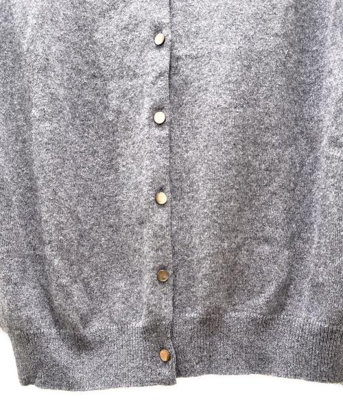 DRAWER（ドゥロワー）DRAWER (ドゥロワー) カシミヤニットカーディガン ライトグレー サイズ:1の古着・服飾アイテム