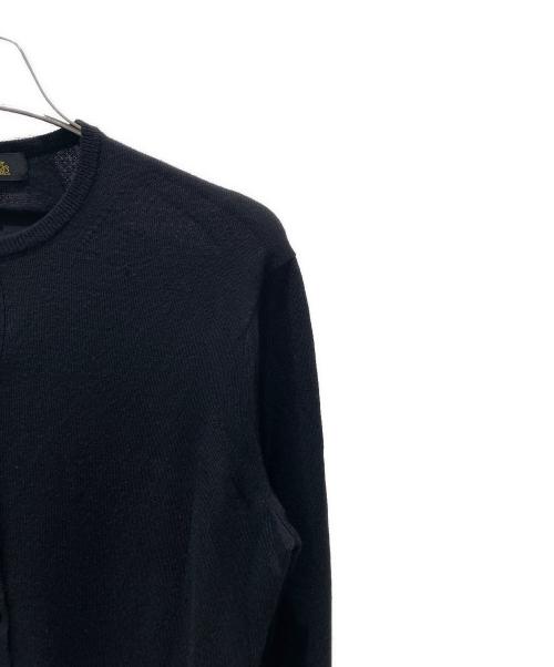 DRAWER（ドゥロワー）DRAWER (ドゥロワー) レース切替カーディガン ブラック サイズ:1の古着・服飾アイテム