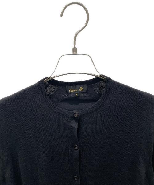 DRAWER（ドゥロワー）DRAWER (ドゥロワー) レース切替カーディガン ブラック サイズ:1の古着・服飾アイテム