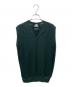 DRAWER (ドゥロワー) カシミヤシルク クルーネックノースリーブニット グリーン サイズ:Free：8000円