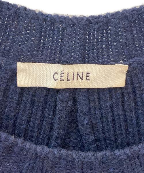 CELINE（セリーヌ）CELINE (セリーヌ) チャンキーニット ネイビー サイズ:XSの古着・服飾アイテム