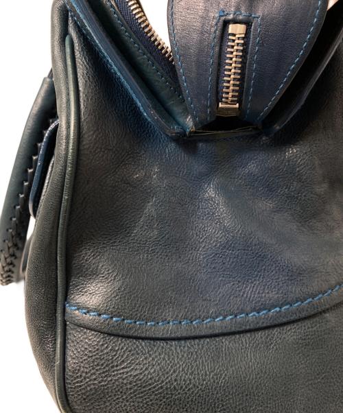 Christian Dior（クリスチャン ディオール）Christian Dior (クリスチャン ディオール) レザーボストンバッグ ブルーの古着・服飾アイテム