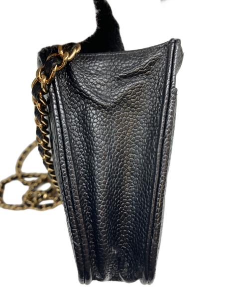 CHANEL（シャネル）CHANEL (シャネル) マトラッセ チェーンウォレット ブラック サイズ:19cmの古着・服飾アイテム