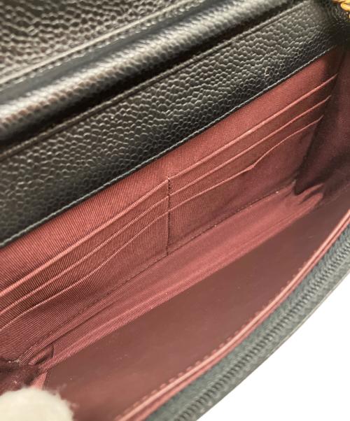 CHANEL（シャネル）CHANEL (シャネル) マトラッセ チェーンウォレット ブラック サイズ:19cmの古着・服飾アイテム