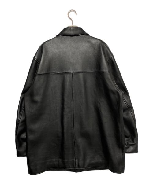 WACKO MARIA（ワコマリア）WACKO MARIA (ワコマリア) LEATHER CAR COAT TYPE-1 ブラック サイズ:XLの古着・服飾アイテム