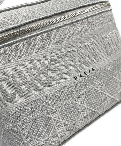 Christian Dior（クリスチャン ディオール）Christian Dior (クリスチャン ディオール) ディーライト バニティバッグ グレーの古着・服飾アイテム