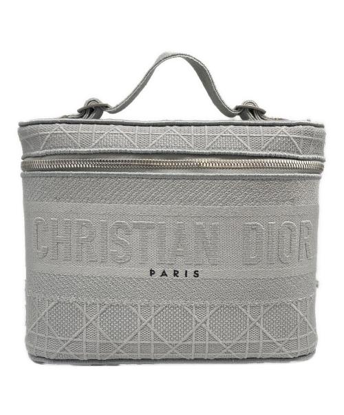 Christian Dior（クリスチャン ディオール）Christian Dior (クリスチャン ディオール) ディーライト バニティバッグ グレーの古着・服飾アイテム