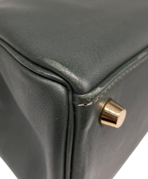 HERMES（エルメス）HERMES (エルメス) ケリー25 内縫い/ゴールド金具/スイフト/グリーン系/X刻印 グリーン系 サイズ:25の古着・服飾アイテム