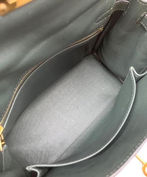 HERMES（エルメス）HERMES (エルメス) ケリー25 内縫い/ゴールド金具/スイフト/グリーン系/X刻印 グリーン系 サイズ:25の古着・服飾アイテム
