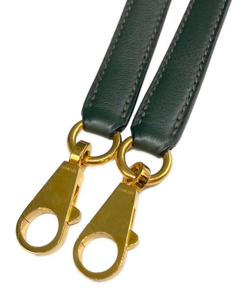 HERMES（エルメス）HERMES (エルメス) ケリー25 内縫い/ゴールド金具/スイフト/グリーン系/X刻印 グリーン系 サイズ:25の古着・服飾アイテム
