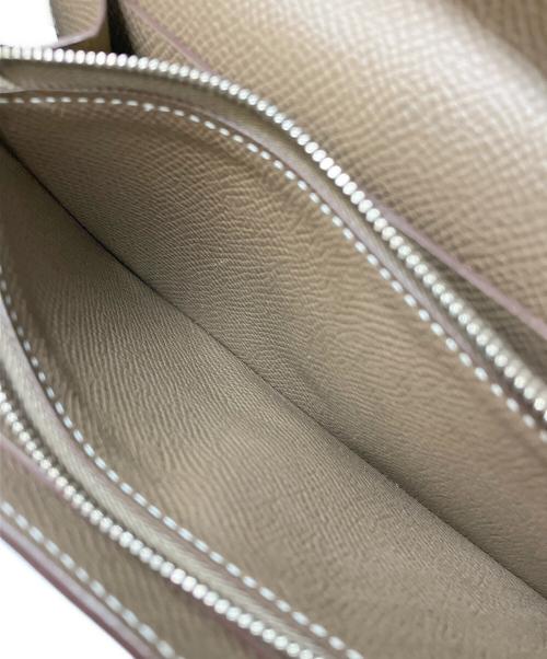 HERMES（エルメス）HERMES (エルメス) ケリーウォレット/シルバー金具/ヴォーエプソン/エトゥープ/C刻印 エトゥープ サイズ:ロングの古着・服飾アイテム