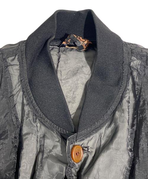 BLACK COMME des GARCONS（ブラックコムデギャルソン）BLACK COMME des GARCONS (ブラックコムデギャルソン) シースルー ロングコート ブラック サイズ:Lの古着・服飾アイテム