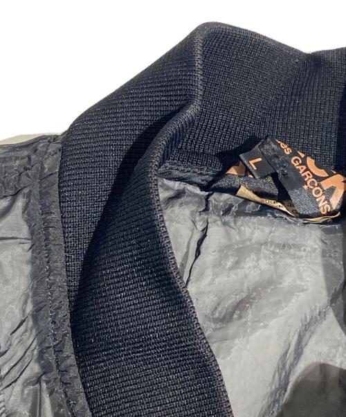 BLACK COMME des GARCONS（ブラックコムデギャルソン）BLACK COMME des GARCONS (ブラックコムデギャルソン) シースルー ロングコート ブラック サイズ:Lの古着・服飾アイテム