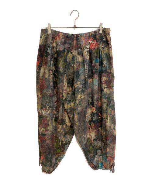 Yohji Yamamoto pour homme（ヨウジヤマモト プールオム）Yohji Yamamoto pour homme (ヨウジヤマモト プールオム) ペイントプリント バルーンパンツ マルチカラー サイズ:2の古着・服飾アイテム