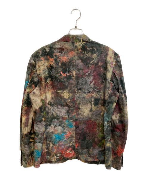 Yohji Yamamoto pour homme（ヨウジヤマモト プールオム）Yohji Yamamoto pour homme (ヨウジヤマモト プールオム) ペイントプリントテーラードジャケット マルチカラー サイズ:2の古着・服飾アイテム