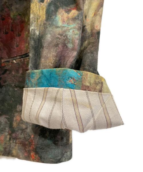 Yohji Yamamoto pour homme（ヨウジヤマモト プールオム）Yohji Yamamoto pour homme (ヨウジヤマモト プールオム) ペイントプリントテーラードジャケット マルチカラー サイズ:2の古着・服飾アイテム