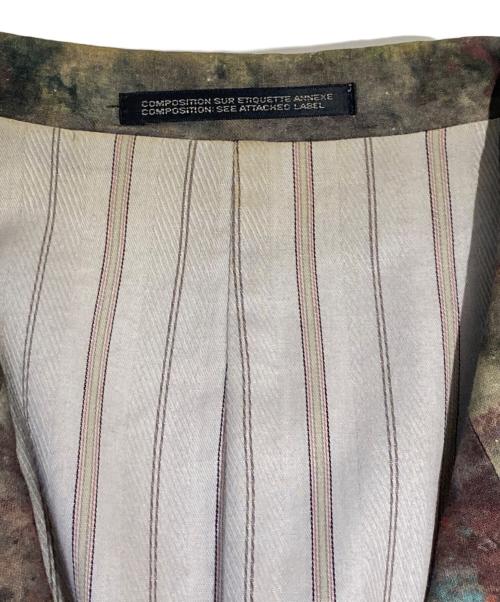 Yohji Yamamoto pour homme（ヨウジヤマモト プールオム）Yohji Yamamoto pour homme (ヨウジヤマモト プールオム) ペイントプリントテーラードジャケット マルチカラー サイズ:2の古着・服飾アイテム