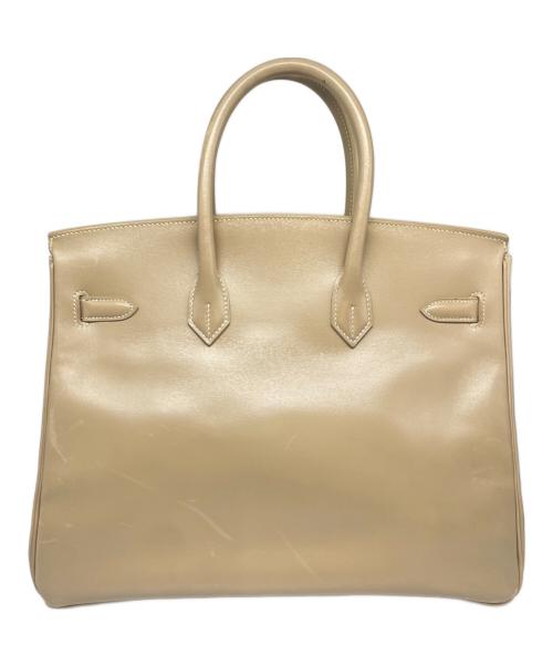 HERMES（エルメス）HERMES (エルメス) バーキン35/マットシルバー金具/ボックスカーフ/▢G刻印 ベージュ系 サイズ:35の古着・服飾アイテム