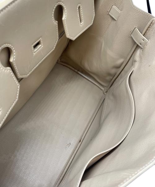 HERMES（エルメス）HERMES (エルメス) バーキン35/マットシルバー金具/ボックスカーフ/▢G刻印 ベージュ系 サイズ:35の古着・服飾アイテム