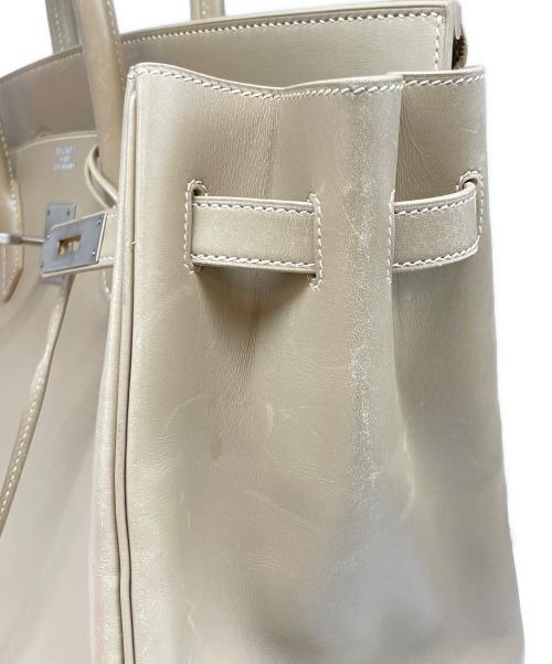HERMES（エルメス）HERMES (エルメス) バーキン35/マットシルバー金具/ボックスカーフ/▢G刻印 ベージュ系 サイズ:35の古着・服飾アイテム