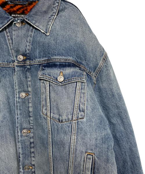 BALENCIAGA（バレンシアガ）BALENCIAGA (バレンシアガ) タイガーボアダメージデニムジャケット サイズ:42の古着・服飾アイテム